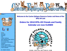 Tablet Screenshot of canine-epilepsy.com